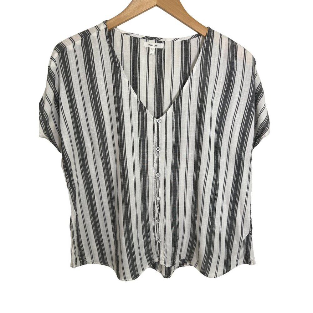 Maurices striped lightweight top size L Large